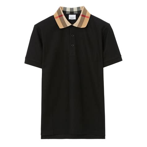 burberry polo men black.